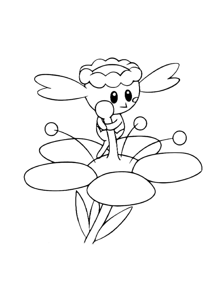 Coloriage Flabébé (A4) à imprimer