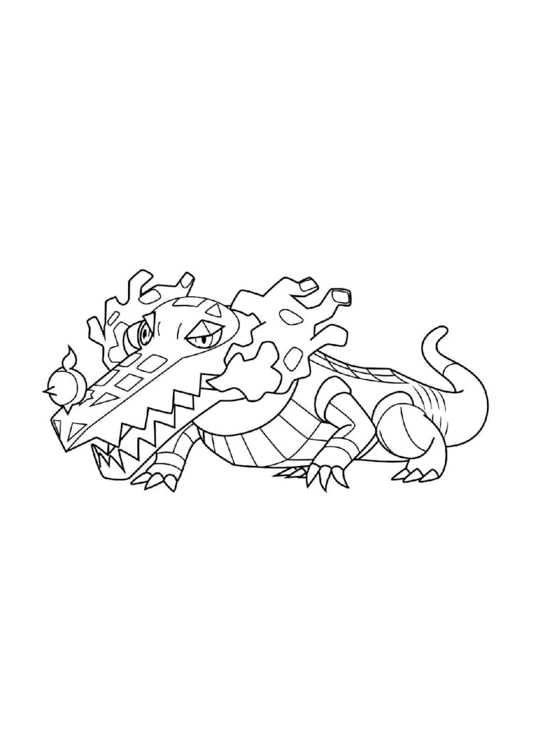 Coloriage Flâmigator (A4) à imprimer