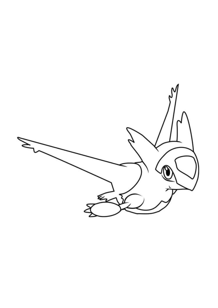 Coloriage Latias (A4) à imprimer