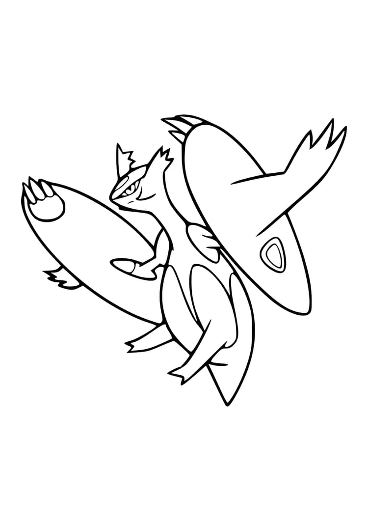 Coloriage Latias (A4) à imprimer