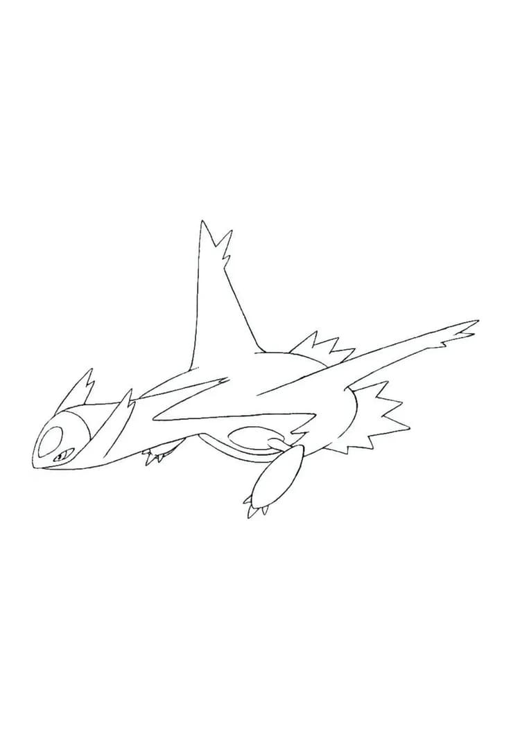 Coloriage Latios (A4) à imprimer