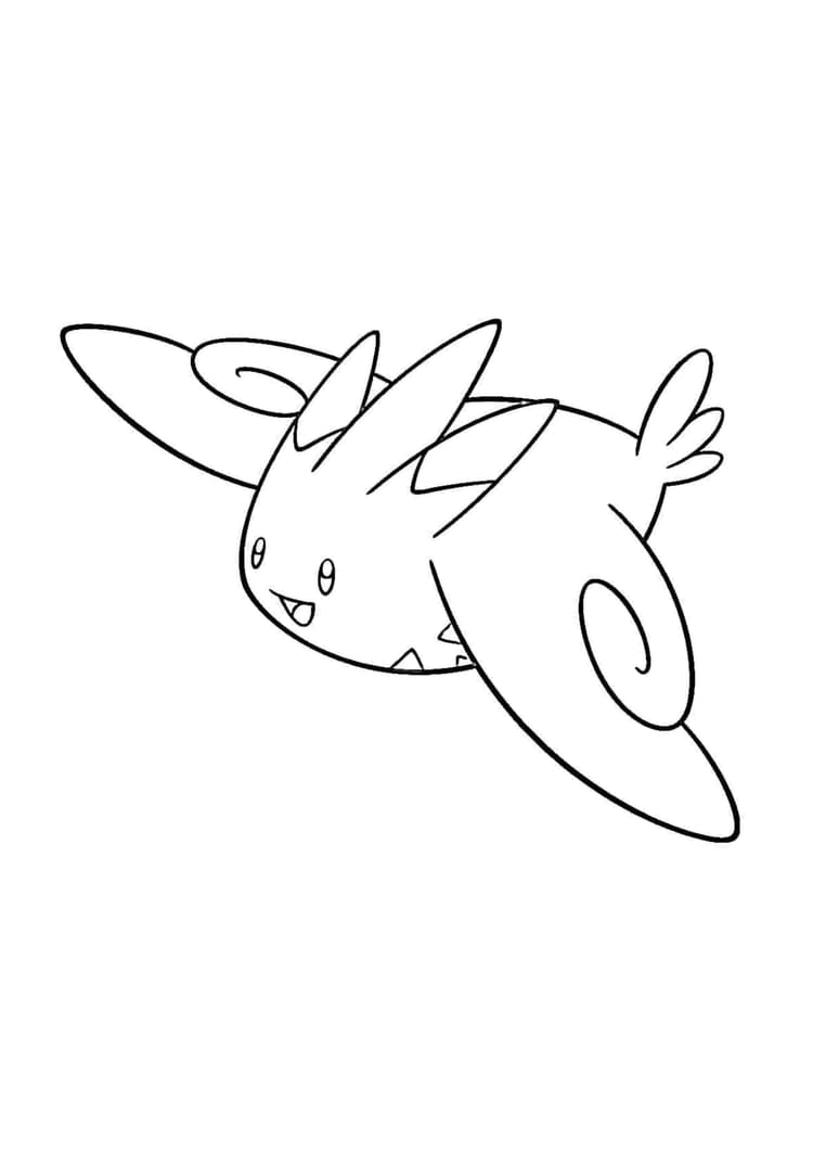 Coloriage Togekiss (A4) à imprimer