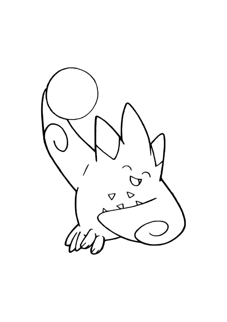 Coloriage Togekiss (A4) à imprimer