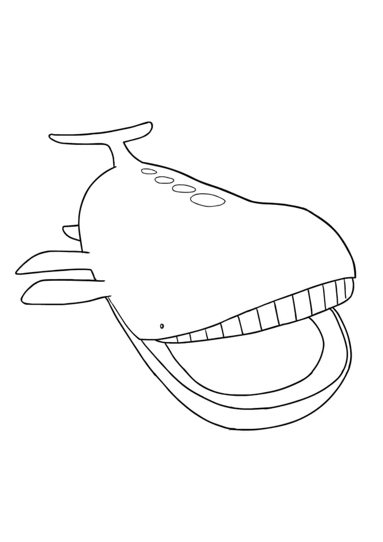 Coloriage Wailord (A4) à imprimer